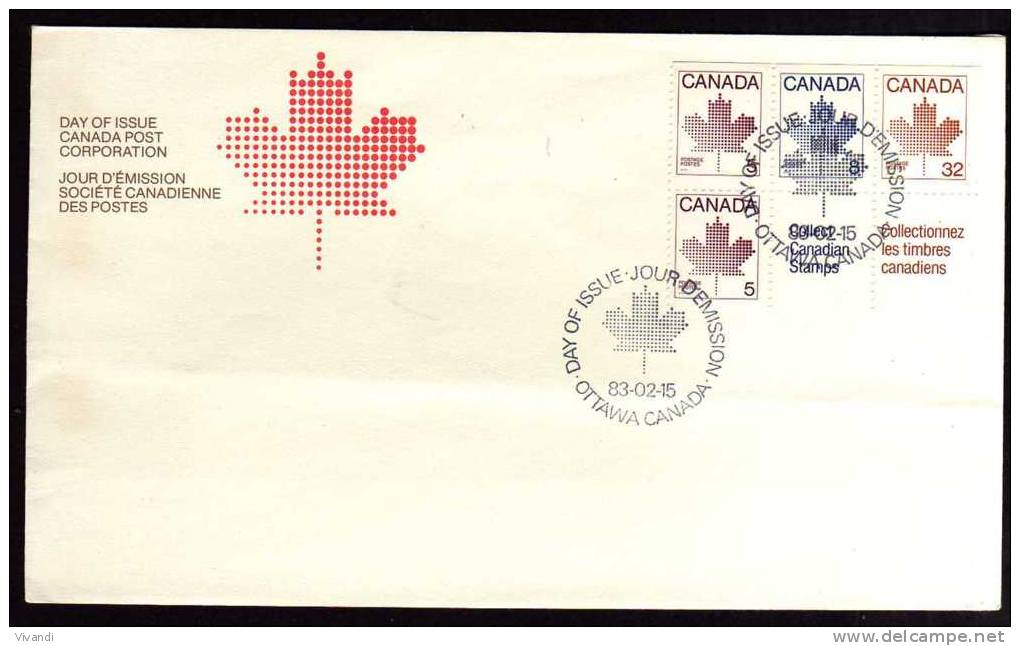 Canada - 1983 - Booklet Pane - FDC - 1981-1990