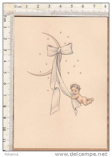 PO6646B# BIGLIETTO PARTECIPAZIONE NASCITA - BEBE' - TORINO 1955 - Geboorte & Doop