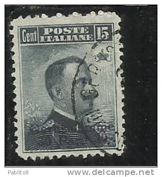 LEVANTE GERUSALEMME 1909-11 30 PA SU 15C TIMBRATO - Bureaux D'Europe & D'Asie
