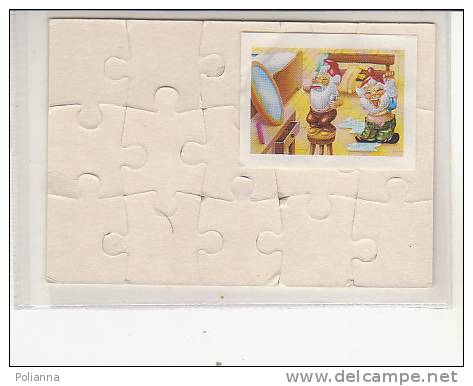 PO6694B# PUZZLE KINDER FERRERO 1991 - NANI AL BAGNO INTERNO CON CARTINA / SPECCHIO - Puzzles