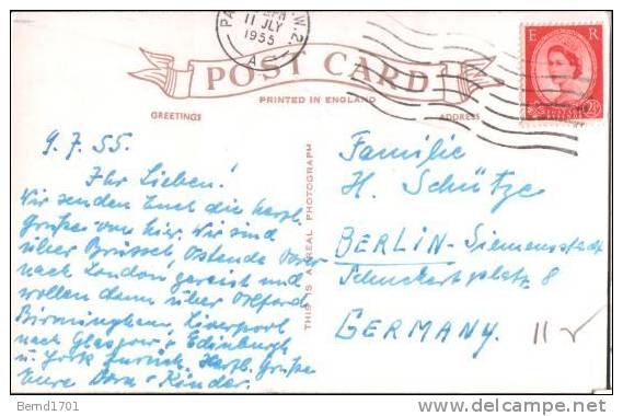 Großbritannien / United Kingdom - Karte Echt Gelaufen / Card Used (l 665) - Lettres & Documents