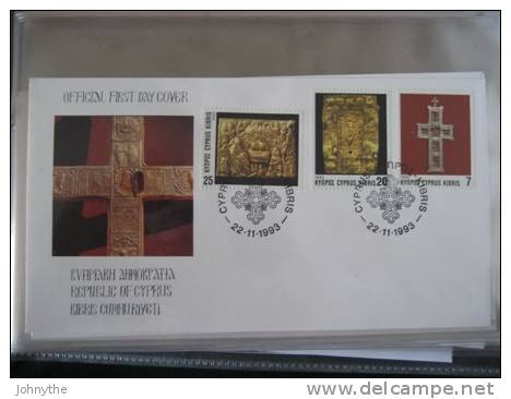 Cyprus 1993 Christmas FDC - Briefe U. Dokumente