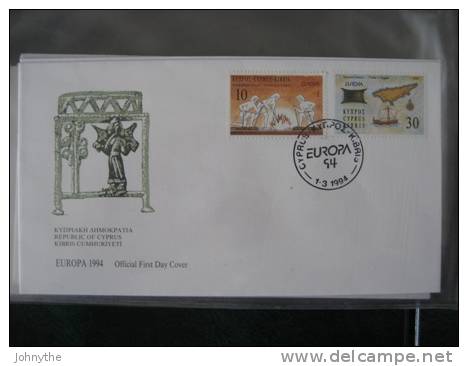 Cyprus 1994 Europa FDC - Briefe U. Dokumente