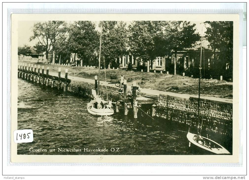 Nieuwesluis (Breskens) * ANSICHTKAART * ZEELAND * HAVENKADE (1485) - Breskens