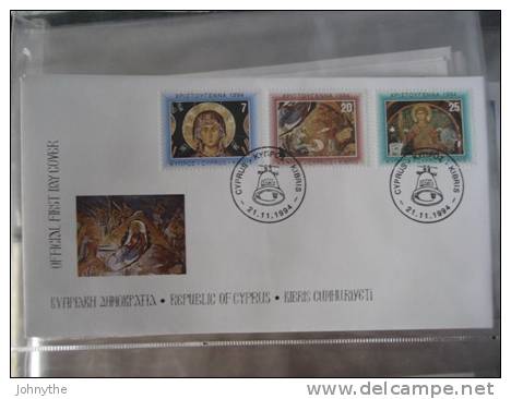 Cyprus 1994 Christmas FDC - Lettres & Documents