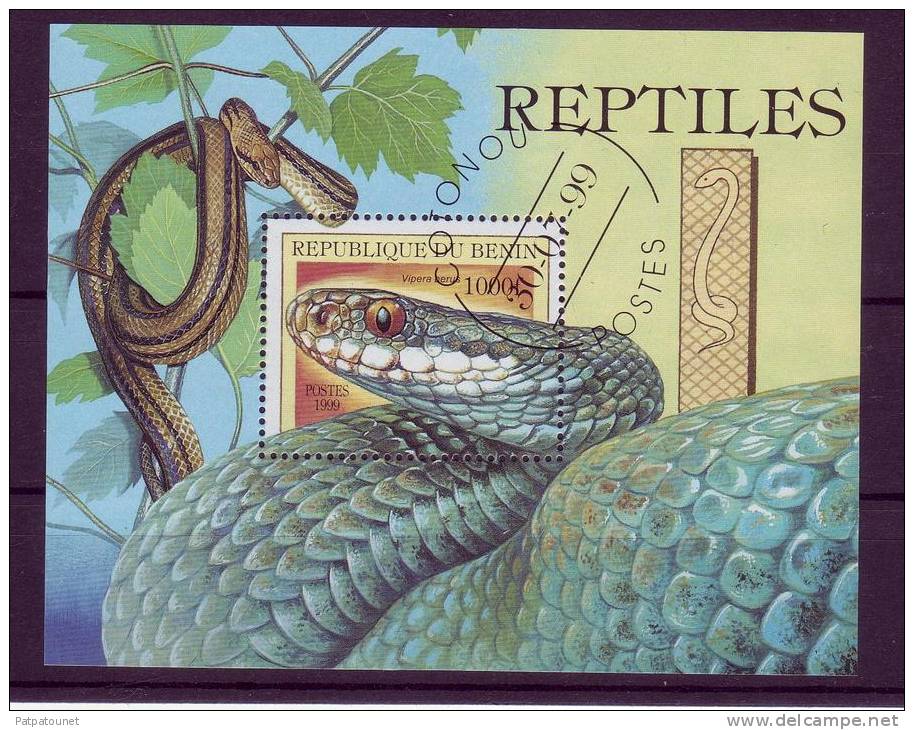 Bénin YV BF57 O 1999 Serpent - Snakes