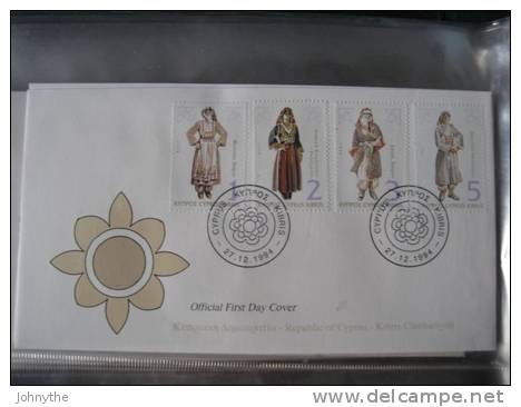 Cyprus 1994 8th Definitive Issue For Cypriot Costumes FDC - Briefe U. Dokumente