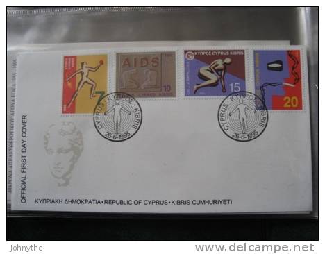 Cyprus 1995 Health Matters FDC - Lettres & Documents