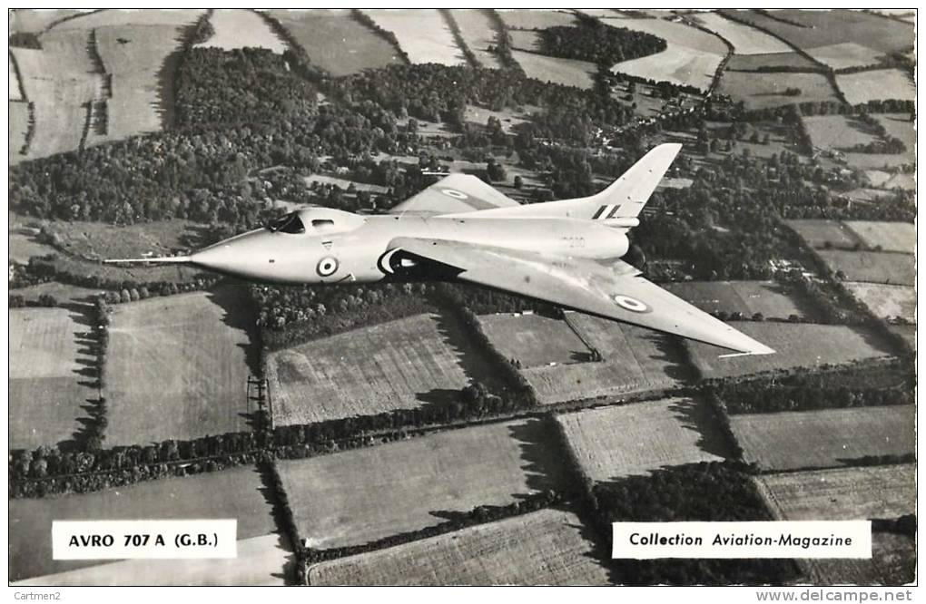 AVRO 707 A (GRANDE-BRETAGNE) AVION DE CHASSE GUERRE Aviation-magasine - 1946-....: Moderne