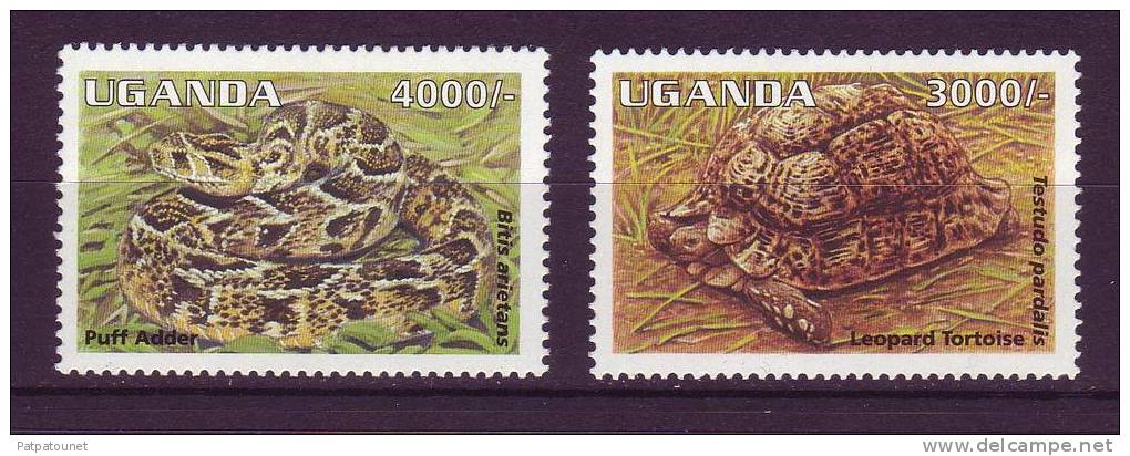 Ouganda YV 1271/2 N 1995 Tortue Vipère - Autres & Non Classés