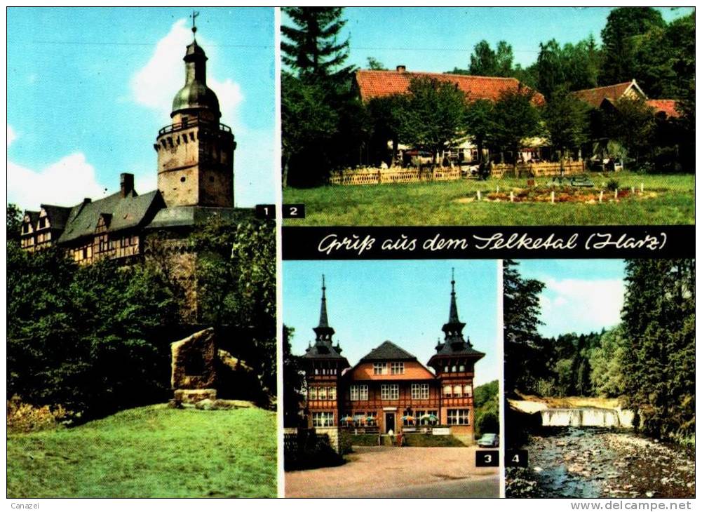 AK Selketal, Alexisbad-Cafe, Burg Falkenstein, Ung, 1968 - Harzgerode