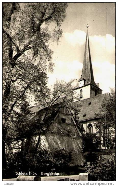 AK Schleiz, Bergkirche, Ung, 1963 - Schleiz