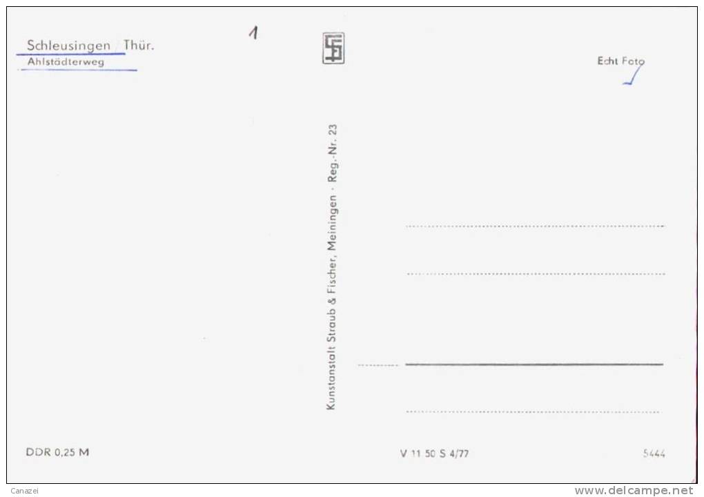 AK Schleusingen, Ahlstädterweg, Ung, 1977 - Schleusingen