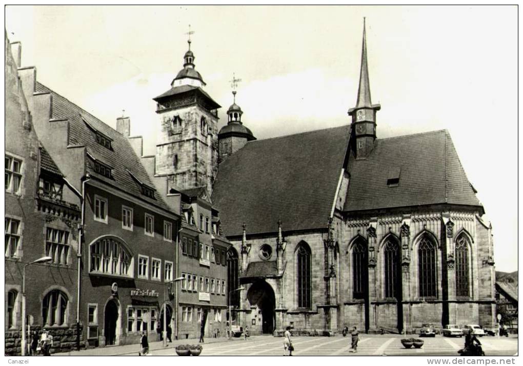 AK Schmalkalden, Markt Mit Stadtkirche, Gel 1975 - Schmalkalden