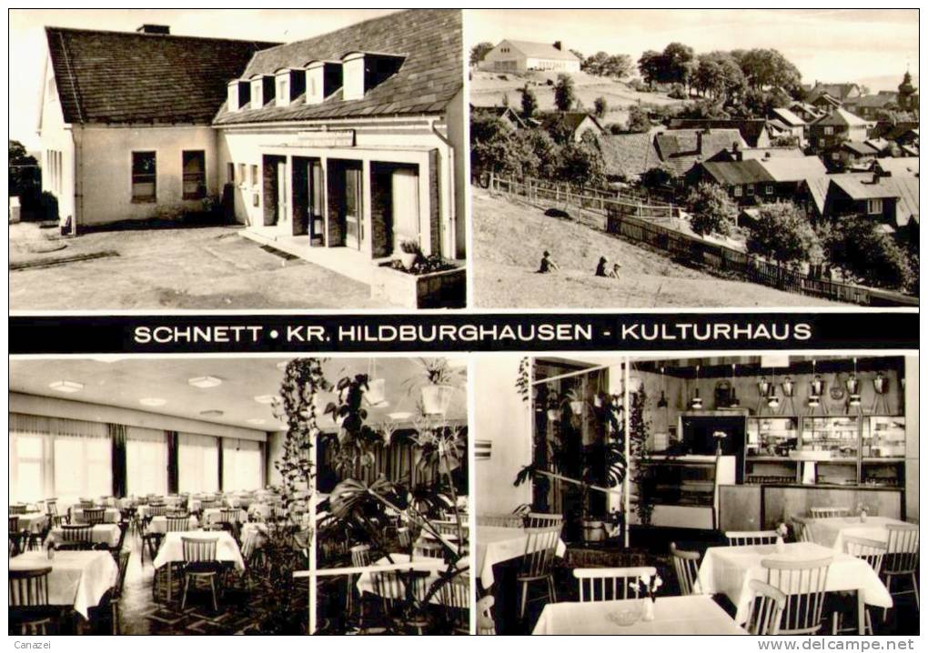 AK Schnett/Kr. Hildburghausen, Kulturhaus, Gel, 1970 - Hildburghausen
