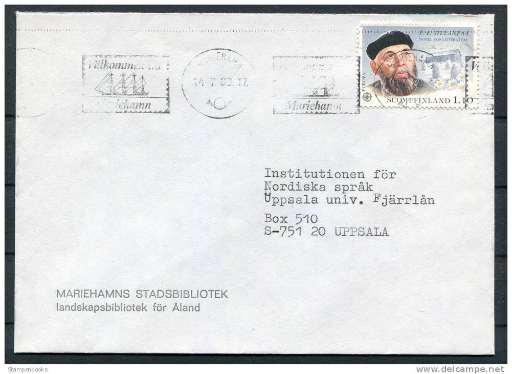 1980 Aland Finland Mariehamn State Library Cover - Aland