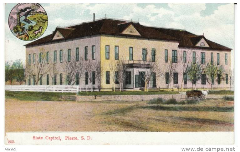 Pierre SD South Dakota, State Capitol Building, C1900s Vintage Postcard - Other & Unclassified