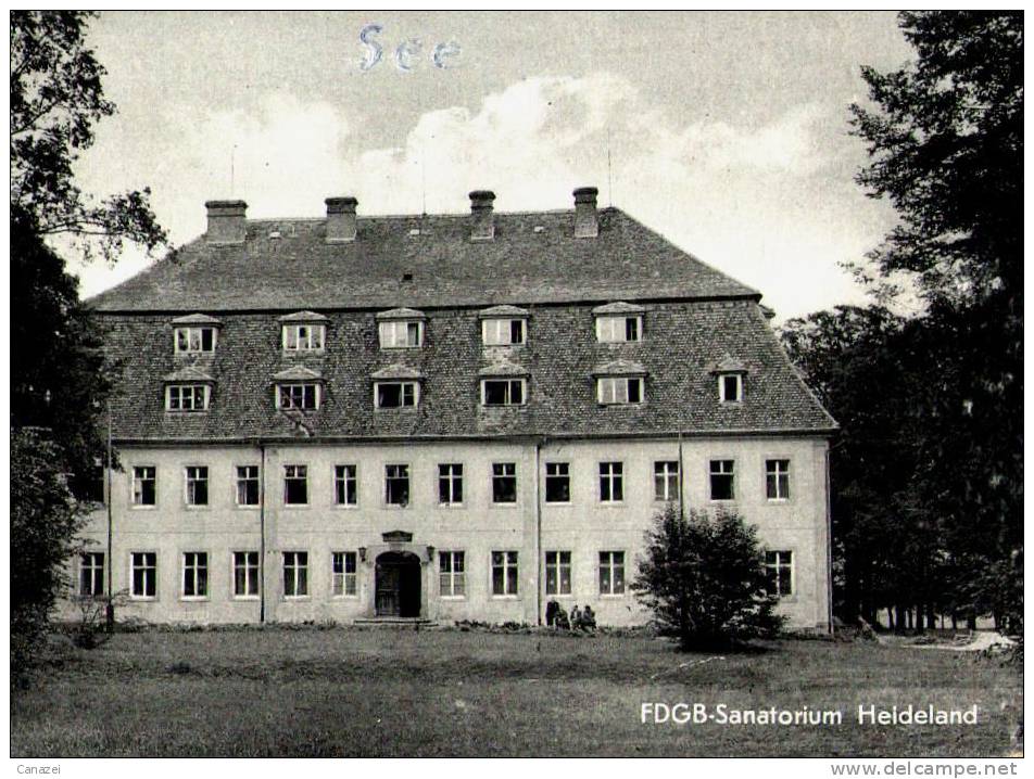 AK See/Kr. Niesky, FDGB-Sanatorium Heideland, Gel, 1959 - Niesky