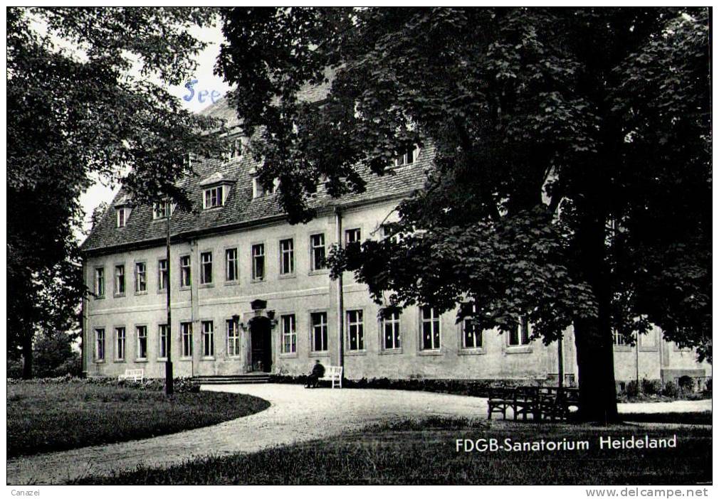 AK See/Kr. Niesky, FDGB-Sanatorium Heideland, Ung, 1959 - Niesky