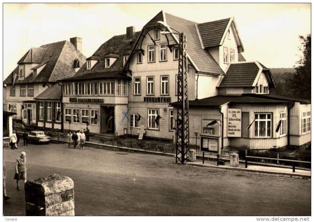 AK Schierke, FDGB-Erholungsheim Feuerstein, Gel, 1975 - Schierke