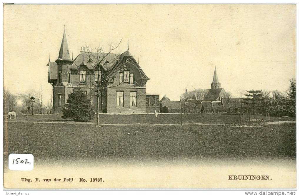 KRUININGEN * UITG VD PIJL No. 13787 * ANSICHTKAART * ZEELAND (1502) - Kruiningen