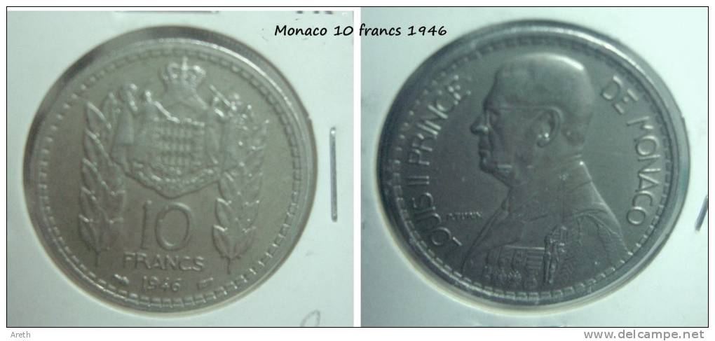 MONACO - 10 Francs 1946 - 1922-1949 Louis II