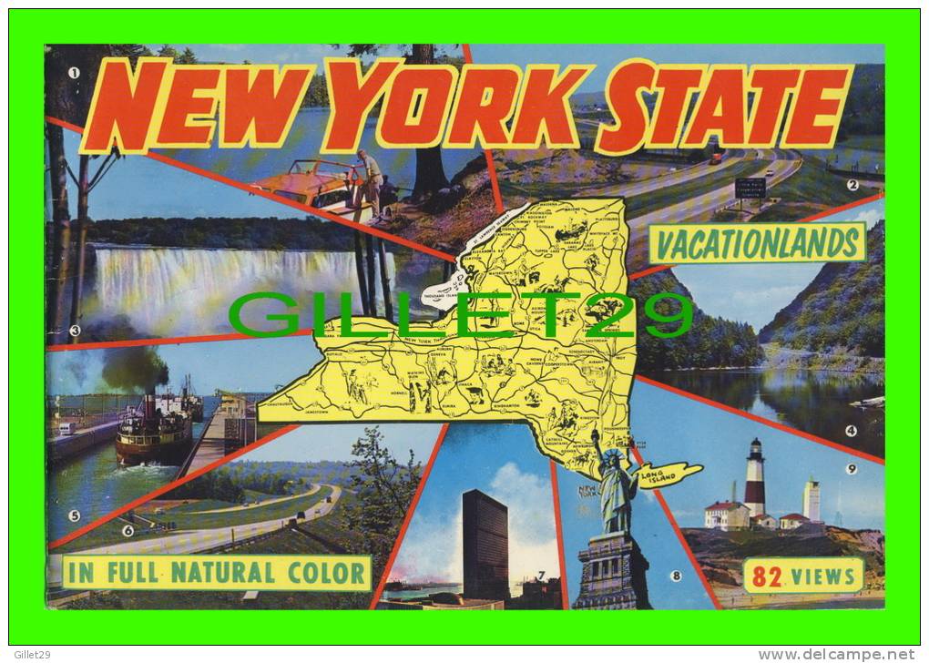 LIVRES - BOOK, NEW YORK STATE, VACATIONLANDS - 82 VIEWS - 28 PAGES - - America Del Nord