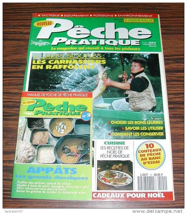 Revue Magasine MAGAZINE Pêche Pratique N° 9 Décembre 1993 Leurres Souples Les Carnassiers En Raffolent .... - Jagen En Vissen