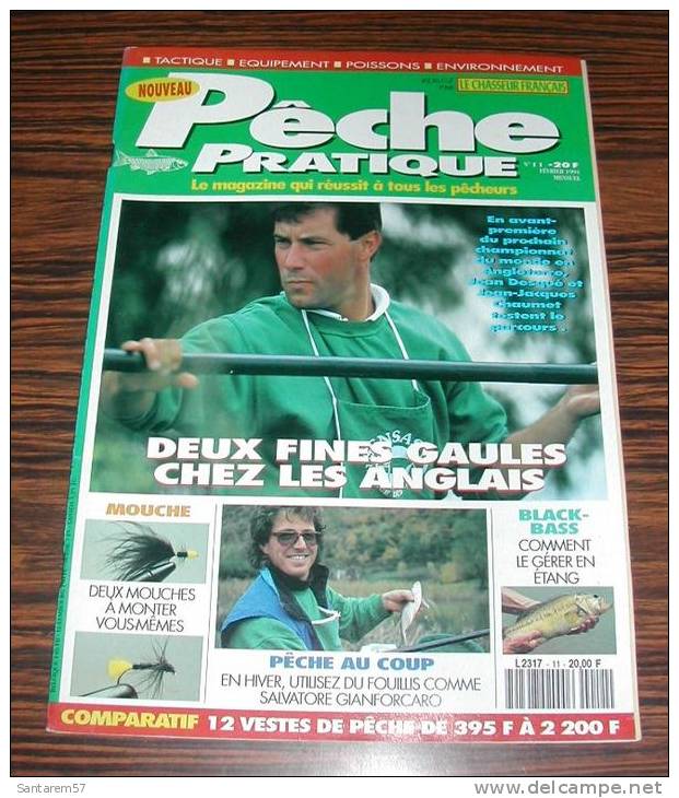 Revue Magasine MAGAZINE Pêche Pratique N° 11 Février 1994 Deux Fines Gaules Chez Les Anglais .... - Chasse & Pêche