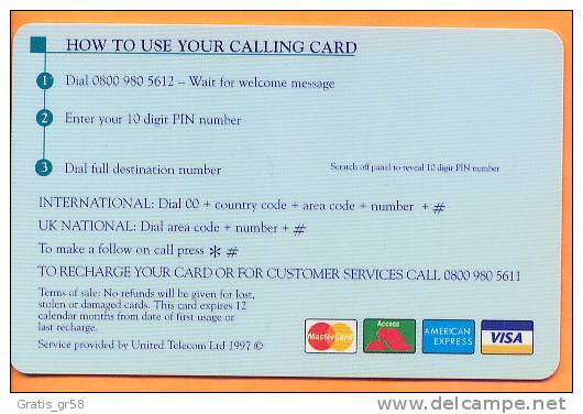United Kingdom - ACC, Demo Test Cashcard, Paul Stewart Rasing Sponsors - A Identifier