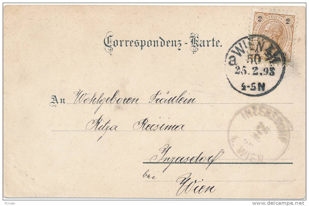 GRUSS Aus WIEN -- Multi-View, Lith V Verlag V Hch Schlumpf, Winterthur -- PU 1898 - UDB - Autres & Non Classés