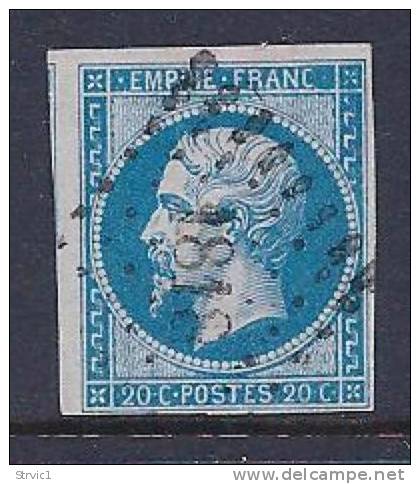 France, Scott # 15b Used Napoleon III, 1854 - 1853-1860 Napoleon III