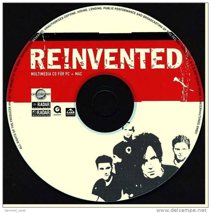 Rock Musik , Promo Maxi CD Reinvented - Multimedia In Papphülle - Rock