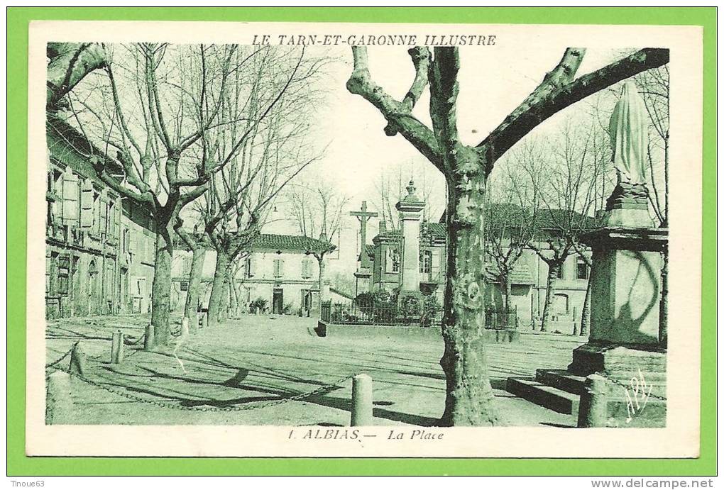 82 ** ALBIAS - La Place (Monument Aux Morts) - Albias