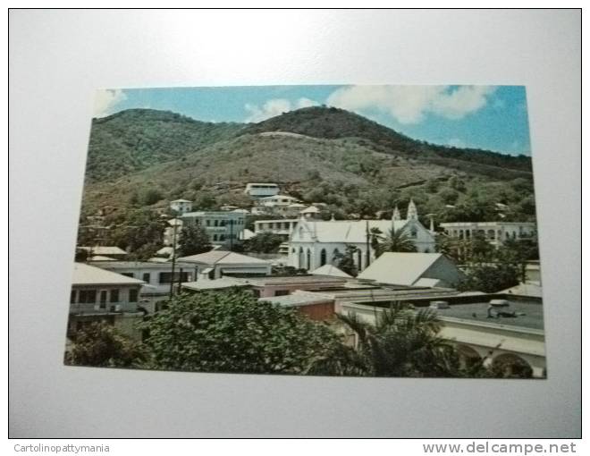 St. Croix Virgin Islands View Over Christiansted Showing Catholic  Church - Virgin Islands, US