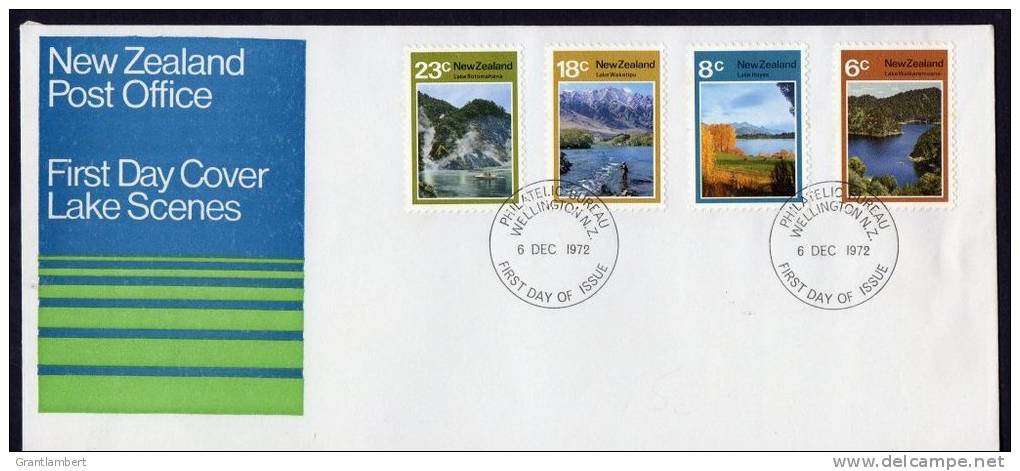 New Zealand 1972 Lakes Scenes FDC - FDC
