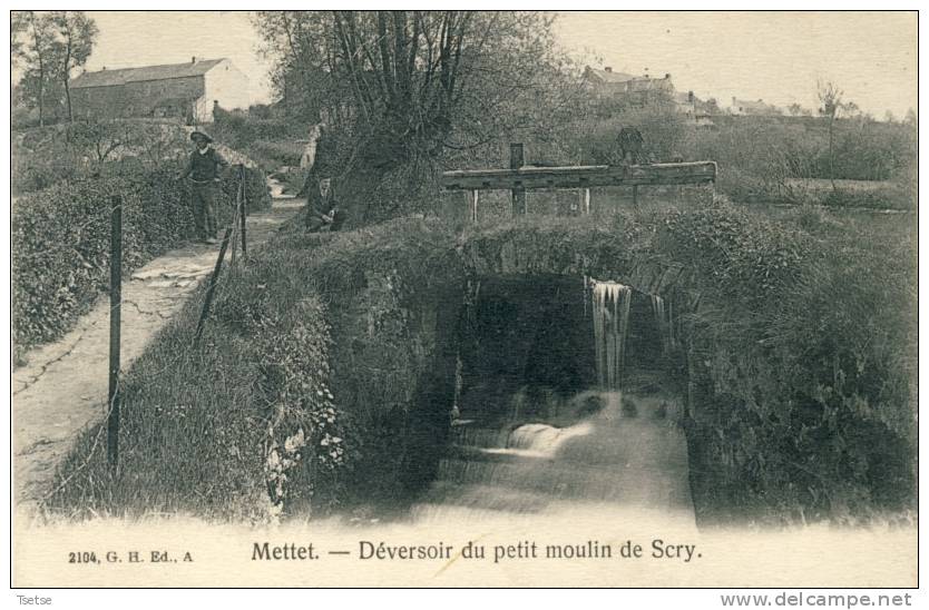Scry - Deversoir Du Petit Moulin -1909  ( Voir Verso ) - Mettet