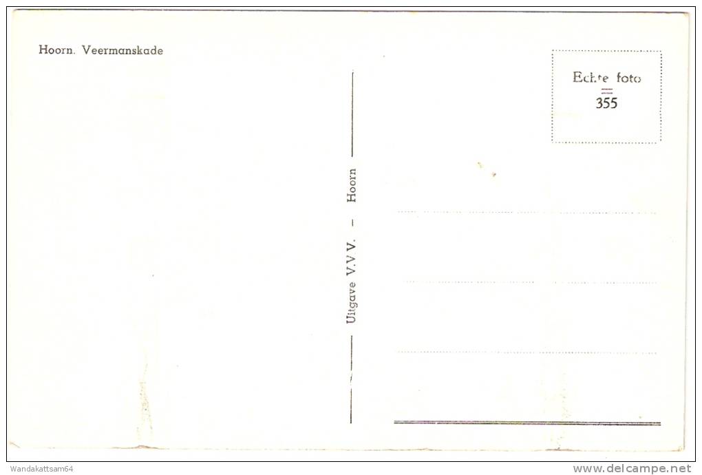 AK AK 355 Hoorn. Veermanskade Echte Foto Uitgave V.V.V. - Hoorn - Hoorn