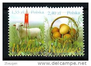 POLAND 2010 MICHEL NO: 4474-75  MNH - Easter