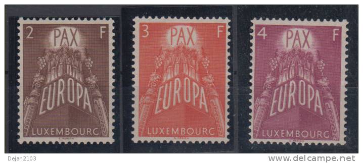 Luxembourg Europa Cept PAX Mi#572/4 1957 MNH ** - Neufs