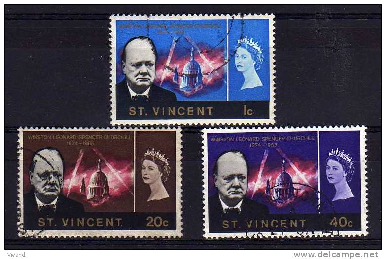 St Vincent - 1966 - Churchill Commemoration (Part Set) - Used - St.Vincent (...-1979)