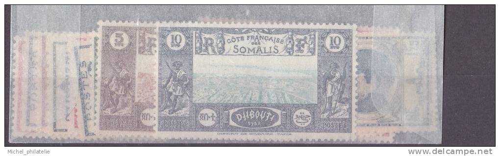 Cote Française Des Somalis N° 148 à 169**  Neuf Sans Charniere - Andere & Zonder Classificatie