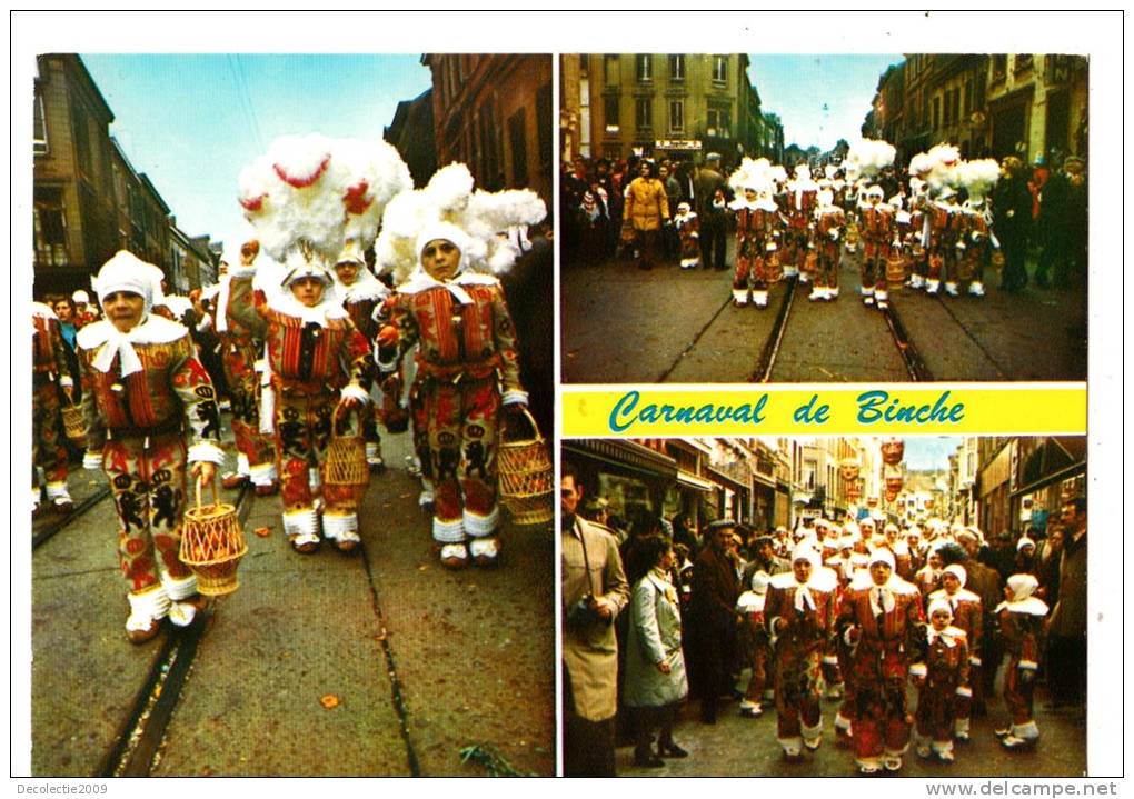 Br21967 Carnaval A Binche Folklore Costume  2 Scans - Binche