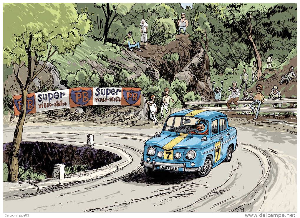 Série un peu comme une bande déssinée voitures des années 60  La 2 CV de Tintin - La 4 L- La 403 peugeot Draguignan 83