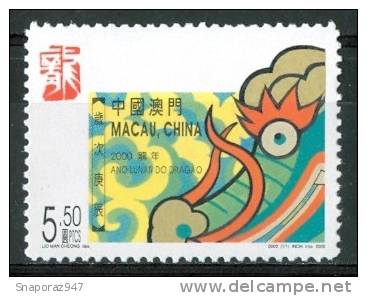 2000 Macao Anno Lunare Del Dragone Set MNH** Spa130 - Nuovi