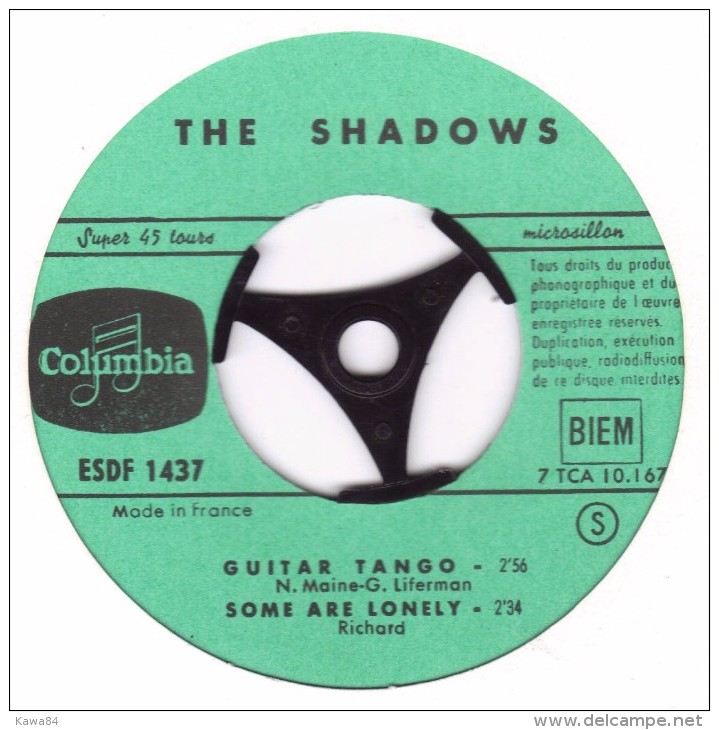 EP 45 RPM (7")  The Shadows  "  Guitar Tango  " - Instrumentaal