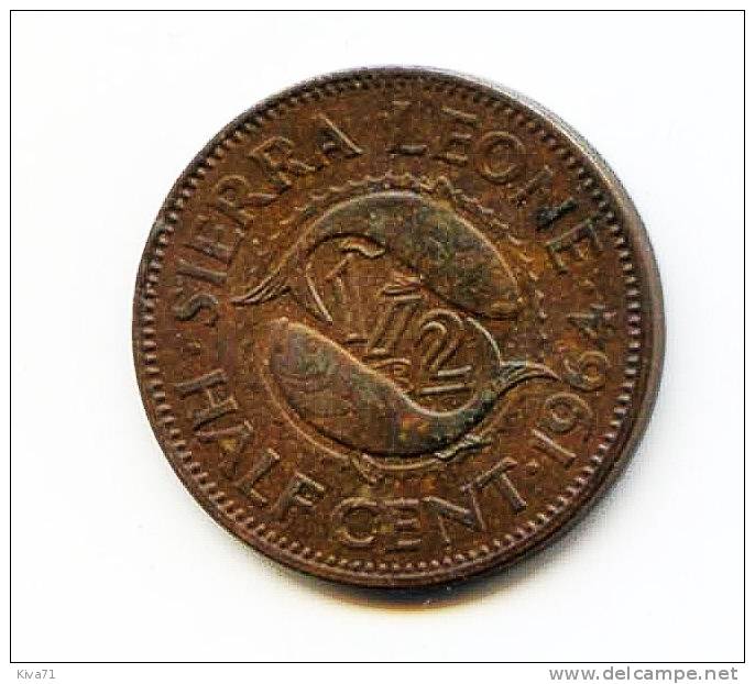 Half Cent "SIERRA LEONE" 1964 VF/XF - Sierra Leone