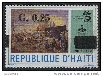 Scouting Haiti 1986 #1498 Children School Overprint  MNH ** - Autres & Non Classés