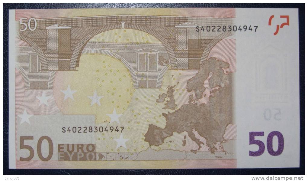 50 EURO Italy J065E5 Serie S  Perfect UNC - 50 Euro