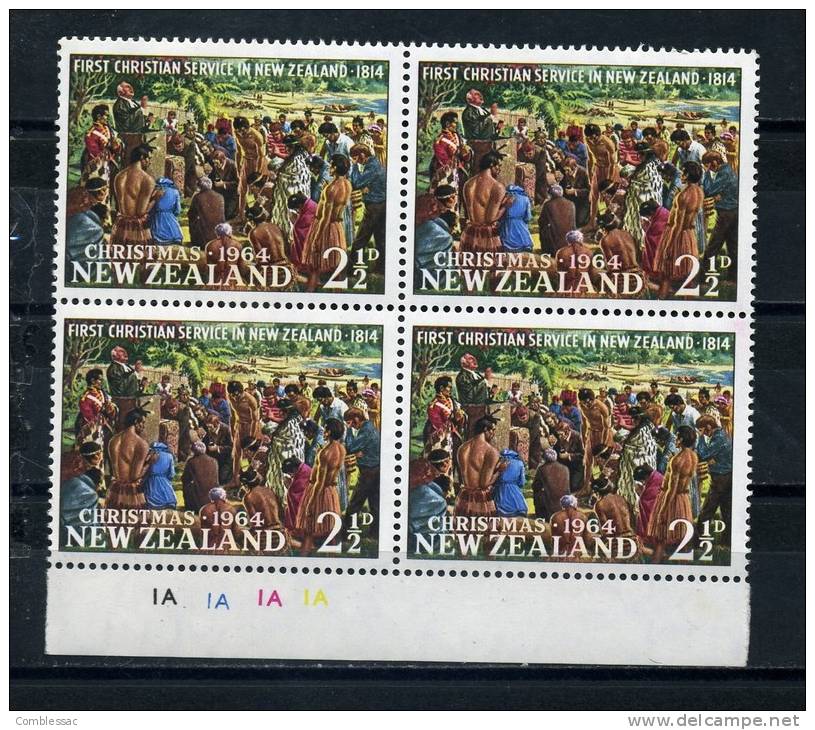 NEW  ZEALAND    1964      Christmas    Block  Of  4      MNH - Blocks & Sheetlets